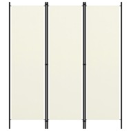 vidaXL Paraván s 3 panelmi, krémovo biely 150x180 cm - cena, srovnání