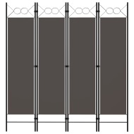 vidaXL Paraván so 4 panelmi, antracitový 160x180 cm - cena, srovnání