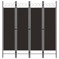 vidaXL Paraván so 4 panelmi, hnedý 160x180 cm - cena, srovnání