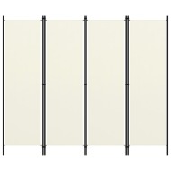 vidaXL Paraván so 4 panelmi, krémovo biely 200x180 cm - cena, srovnání