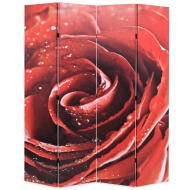 vidaXL Skladací paraván 160x170 cm, potlač červenej ruže - cena, srovnání