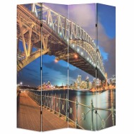 vidaXL Skladací paraván 160x170 cm potlač s mostom v Sydney - cena, srovnání