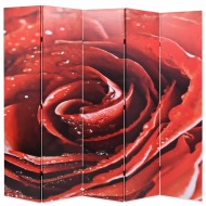 vidaXL Skladací paraván 200x170 cm, potlač červenej ruže - cena, srovnání