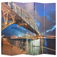 vidaXL Skladací paraván, 200x170 cm potlač s mostom v Sydney - cena, srovnání