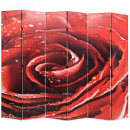 vidaXL Skladací paraván 228x170 cm, potlač červenej ruže - cena, srovnání