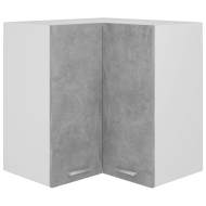 vidaXL Rohová závesná skrinka betónová sivá 57x57x60 cm drevotrieska - cena, srovnání