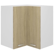 vidaXL Rohová závesná skrinka dub sonoma 57x57x60 cm drevotrieska - cena, srovnání