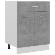 vidaXL Spodná skrinka+zásuvka, betónovo sivá 60x46x81,5cm,drevotrieska - cena, srovnání
