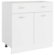 vidaXL Spodná skrinka+zásuvka, biela 80x46x81,5 cm, drevotrieska - cena, srovnání