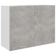 vidaXL Závesná skrinka, betónovo sivá 80x31x60 cm, drevotrieska - cena, srovnání