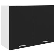 vidaXL Závesná skrinka, čierna 80x31x60 cm, drevotrieska - cena, srovnání
