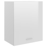 vidaXL Závesná skrinka, lesklá biela 50x31x60 cm, drevotrieska - cena, srovnání