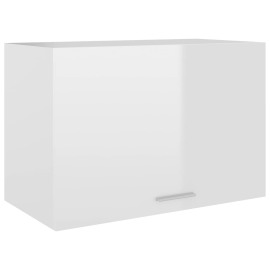 vidaXL Závesná skrinka, lesklá biela 60x31x40 cm, drevotrieska