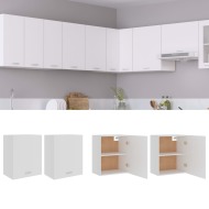 vidaXL Závesné skrinky 2 ks, biele 50x31x60 cm, drevotrieska - cena, srovnání