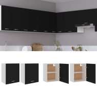 vidaXL Závesné skrinky 2 ks, čierne 50x31x60 cm, drevotrieska - cena, srovnání