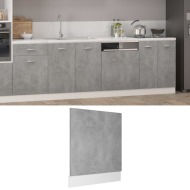 vidaXL Dvierka na umývačku, betónovo sivé 59,5x3x67 cm, drevotrieska - cena, srovnání