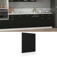 vidaXL Dvierka na umývačku, čierne 45x3x67 cm, drevotrieska - cena, srovnání
