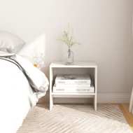 vidaXL Nočný stolík biely 40x30,5x40 cm borovicový masív - cena, srovnání