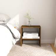 vidaXL Nočný stolík medovo-hnedý 40x30,5x40 cm borovicový masív - cena, srovnání