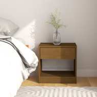 vidaXL Nočný stolík medovo-hnedý 40x31x40 cm borovicový masív - cena, srovnání