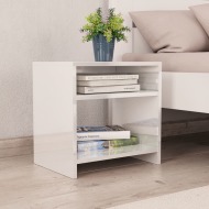 vidaXL Nočný stolík vysokoleský biely 40x30x40 cm drevotrieska - cena, srovnání