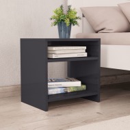 vidaXL Nočný stolík vysokoleský sivý 40x30x40 cm drevotrieska - cena, srovnání