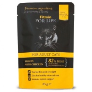 Fitmin Cat For Life pouch adult chicken 85g - cena, srovnání