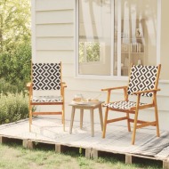 vidaXL Záhradné stoličky 2 ks masívne akáciové drevo - cena, srovnání