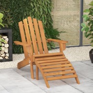 vidaXL Záhradná stolička Adirondack s podnožkou akáciové drevo - cena, srovnání