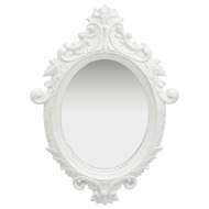 vidaXL Nástenné zrkadlo v zámockom štýle 56x76 cm biele - cena, srovnání