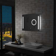 vidaXL Kúpeľňové LED nástenné zrkadlo s dotykovým snímačom 80x60 cm - cena, srovnání
