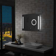 vidaXL Kúpeľňové LED nástenné zrkadlo s dotykovým snímačom 80x60 cm - cena, srovnání