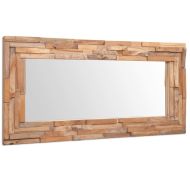 vidaXL Dekoratívne zrkadlo, teakové drevo 120x60 cm obdĺžnikové - cena, srovnání