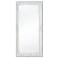 vidaXL Nástenné zrkadlo v barokovom štýle, 100x50 cm biele - cena, srovnání