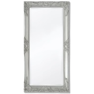 vidaXL Nástenné zrkadlo v barokovom štýle, 100x50 cm strieborné - cena, srovnání
