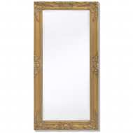 vidaXL Nástenné zrkadlo v barokovom štýle, 100x50 cm zlaté - cena, srovnání