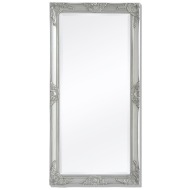 vidaXL Nástenné zrkadlo v barokovom štýle, 120x60 cm strieborné - cena, srovnání