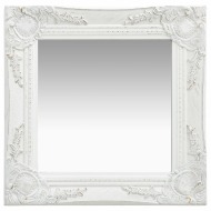 vidaXL Nástenné zrkadlo v barokovom štýle 40x40 cm biele - cena, srovnání