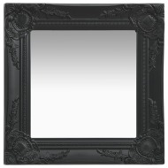 vidaXL Nástenné zrkadlo v barokovom štýle 40x40 cm čierne - cena, srovnání