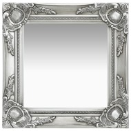 vidaXL Nástenné zrkadlo v barokovom štýle 40x40 cm strieborné - cena, srovnání