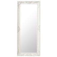 vidaXL Nástenné zrkadlo v barokovom štýle 50x120 cm biele - cena, srovnání