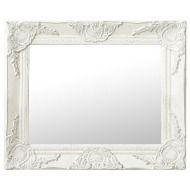 vidaXL Nástenné zrkadlo v barokovom štýle 50x40 cm biele - cena, srovnání