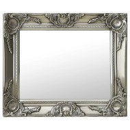 vidaXL Nástenné zrkadlo v barokovom štýle 50x40 cm strieborné - cena, srovnání