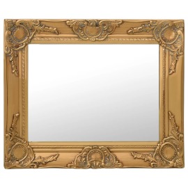 vidaXL Nástenné zrkadlo v barokovom štýle 50x40 cm zlaté