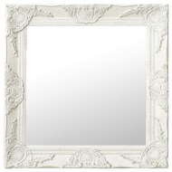 vidaXL Nástenné zrkadlo v barokovom štýle 50x50 cm biele - cena, srovnání