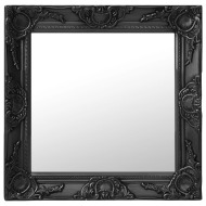 vidaXL Nástenné zrkadlo v barokovom štýle 50x50 cm čierne - cena, srovnání