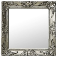 vidaXL Nástenné zrkadlo v barokovom štýle 50x50 cm strieborné - cena, srovnání