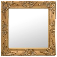 vidaXL Nástenné zrkadlo v barokovom štýle 50x50 cm zlaté - cena, srovnání