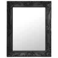 vidaXL Nástenné zrkadlo v barokovom štýle 50x60 cm čierne - cena, srovnání