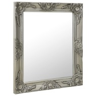 vidaXL Nástenné zrkadlo v barokovom štýle 50x60 cm strieborné - cena, srovnání